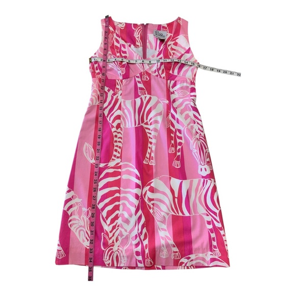Lilly Pulitzer, White Label zebra print  Sundress Size 2 - Picture 2 of 4